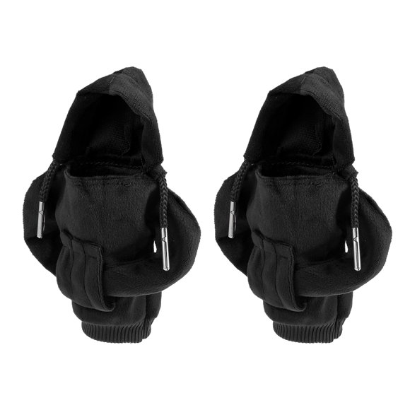Unique Bargains 2 Pcs Universal Car Gear Shift Cover Shift Knob Cover Gear Stick Cover Shift Gear Cover Black