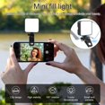 thumbnail image 2 of LED Phone Light with Clip 2000mAh Rechargeable Cell Phone Fill Light 120 LED Selfie Light 3 Light Modes Clip Fill Video Light, 2 of 7