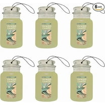 Yankee Candle Car Jar Air Freshener Fragrance-Infused Paperboard, Sage & Citrus, 6 Packs