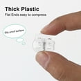 thumbnail image 3 of 6pcs Plastic Spring Cord Locks Rope Fastener Double Holes Toggle Stoppers Sliders for Backpack Shoelaces, Clear, 3 of 7