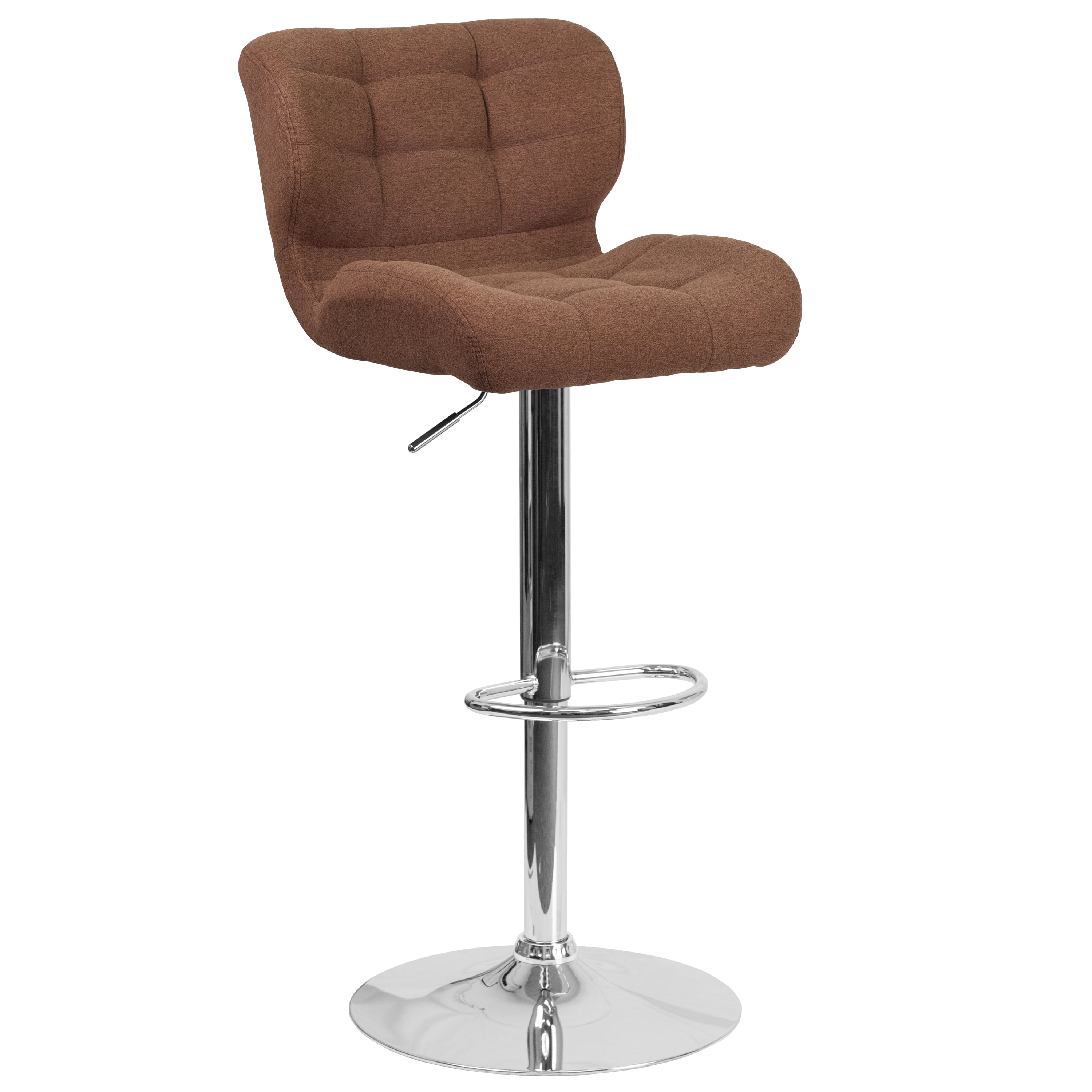 Flash Furniture Contemporary Tufted Fabric Adjustable Height Barstool
