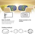 thumbnail image 5 of Yuyamidu Dinosaur Car Rear Window Sun Shade Blue Car Side Window Sunshade Cute Car Sun Shade 2 Pack Foldable Car Window Shades for Kids Boys Car Accessories, 5 of 7