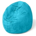 thumbnail image 5 of CC Home Furnishings Kids Cocoon Microsuede Bean Bag Chair - 48" - Aqua Blue, 5 of 8