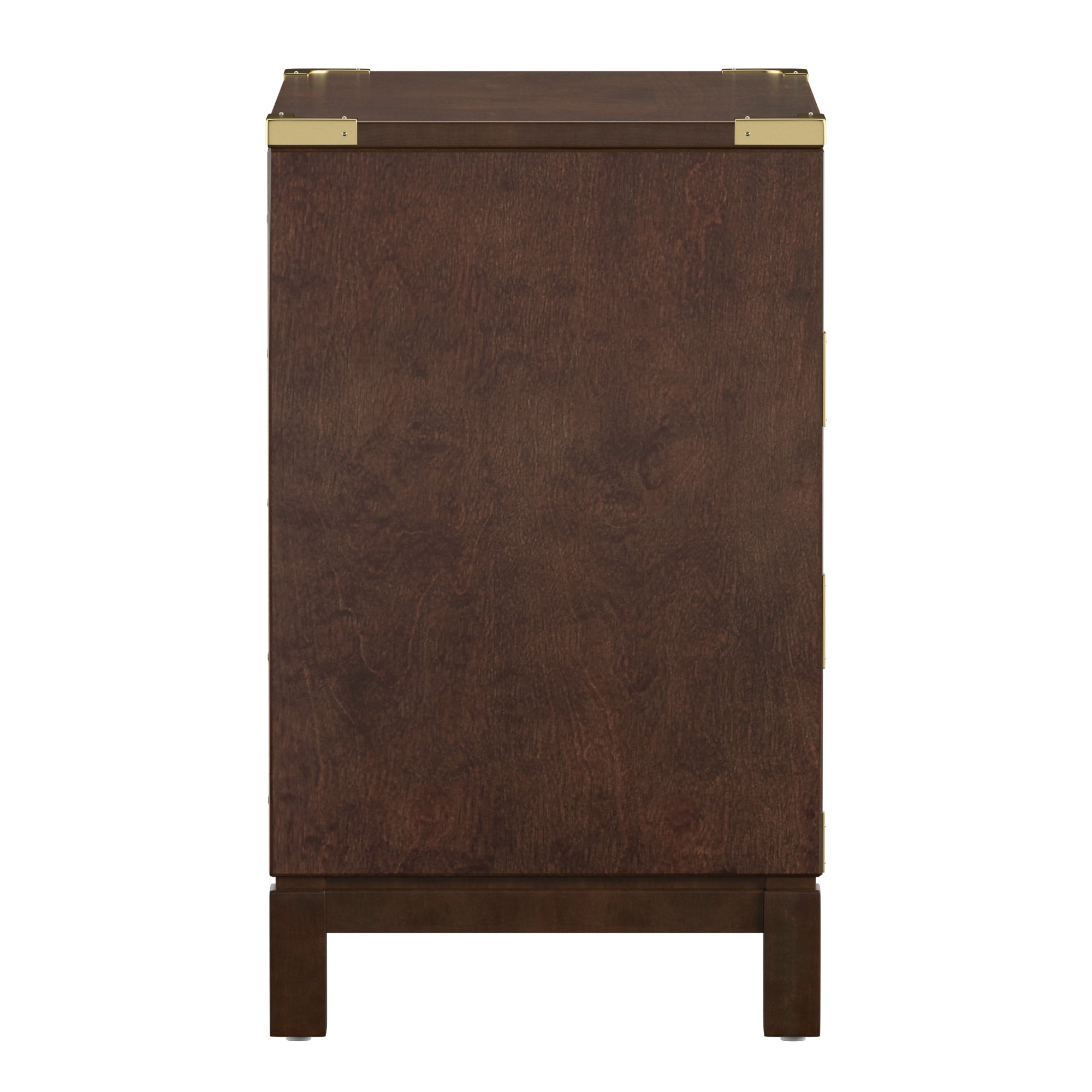 Weston Home Delacour 3-Drawer Gold Accent Nightstand