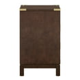 thumbnail image 4 of Weston Home Delacour 3-Drawer Gold Accent Nightstand, 4 of 7