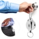 thumbnail image 4 of Anillo de llave retráltil, Firma ligera de la cadena de llave retráctil plata práctica para el hogar para la vida diario, 4 of 7
