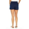 thumbnail image 2 of GAP Women's Lightweight & Comfortable Drawstring Elastic Waist Linen Shorts (Midnight, S), 2 of 5