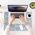 thumbnail image 2 of Sussexhome Large Mouse Pad for Desk - Cotton Mousepad for Desktop, Table, Office Desk Pad - Thin, Light, Portable Laptop Mat for Computer Mice - Machine Washable, Non-Slip, Foldable - 18" x 24", 2 of 8