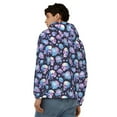 thumbnail image 4 of Naloa flower Skull in starry sky Men’s Hoodies, Zip up Hoodie, Sweatshirts,Hoodies for Men Sizes S-3XL-Large, 4 of 5