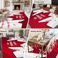 thumbnail image 6 of Area Rug 60×96in, Canadian National Day Floor Carpet Living Room Rug, Red Maple Leaf Non-Slip Welcome Mat Indoor Rugs for Bedroom Dining Room, 6 of 9