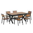 thumbnail image 3 of Newboti Furniture Experience Outdoor Dining Freedom with a Flexible Set Including Six Chairs and a Table that Extends from 62.9 to 82.6 Inches for Personalized Arrangements 65145, 3 of 16