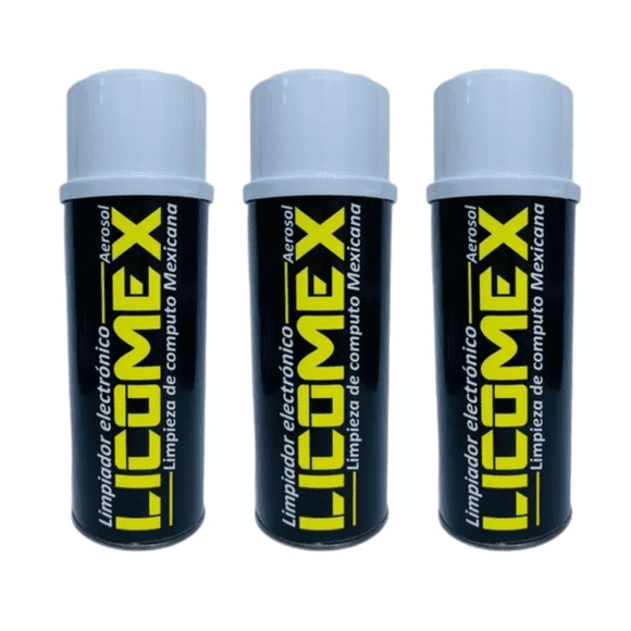Limpiador De Circuitos Electrónicos 400ml Licomex 3 Pz