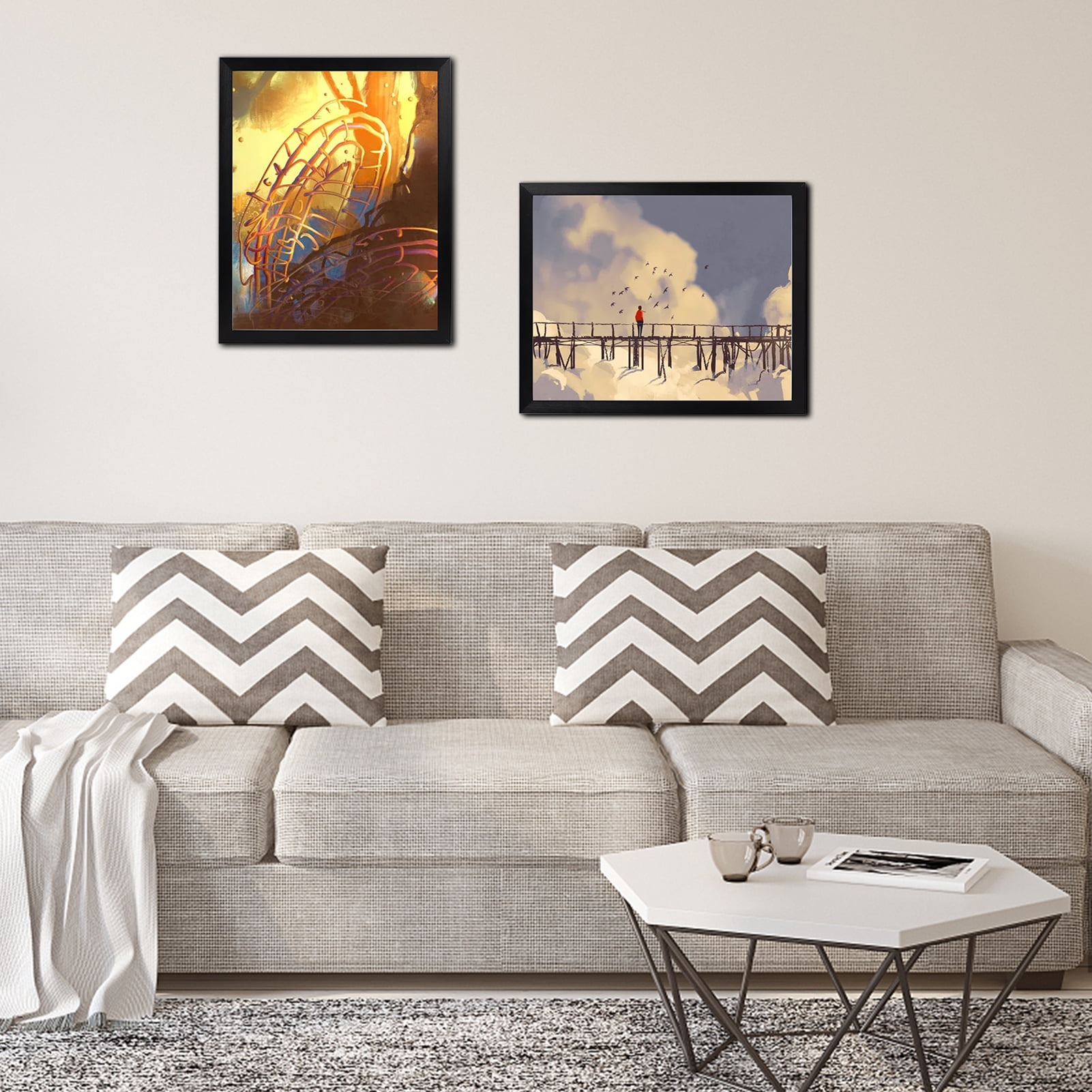 4 Pack 5-Opening Collage Picture Frames 4x6 for Wall Display