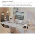 thumbnail image 4 of Kanto ORA4MB Haut-Parleurs de Référence Alimentés 140W avec Bluetooth 5.0 et Entrée USB-C / Caisson de Basses 4” avec Extension de Basses Profondes / Bi-Amplifié / Croisement Automatique 80 Hz / Son de Qualité Référence / Paire / Noir, 4 of 5