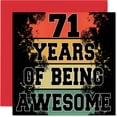 thumbnail image 1 of Tarjeta de felicitación Stuff4 71 años siendo increíble 14,5 cm, 1 of 7