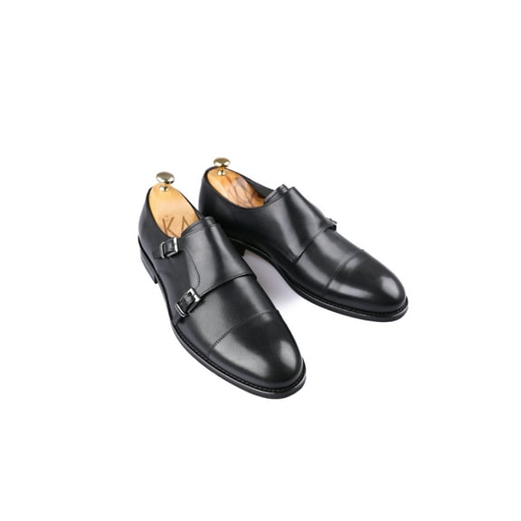 Shoes, 100% Leather Buckle Stylish and Classic Black Santo Men's Shoes