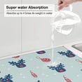 thumbnail image 5 of XMXT Microfiber Drying Mats, Christmas Moose Print Absorbent Dish Drying Mat for Kitchen Counter, 16 x 18 inches, 5 of 9