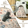 thumbnail image 5 of Balacho Floral Pattern Oriental Boho Faux Wool Area Rug, 6' x 9', Beige, 5 of 8