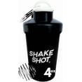 thumbnail image 1 of fafa-- Black - 4oz Mini Shaker Bottle for Pre Workout, Creatine, Small Scoop Supplements (Not for Protein) Clip & Shaker Ball, 1 of 4