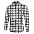 thumbnail image 2 of Camisas Deportivas Hombre Camiseta de manga larga a cuadros con impresión 3D digital personalizada informal a la moda para hombre (White, S), 2 of 4