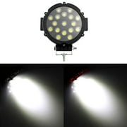 GLFSIL Super Bright Spot Beam 7 inch Round LED Light Bar 51W LED Work Light