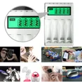 thumbnail image 5 of Cargador de baterías LCD de 4 ranuras para pilas AA/AAA, cargador de baterías NiMH USB, 5 of 5
