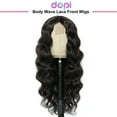 thumbnail image 4 of 34 Inch Body Wave Lace Front Wigs Human Hair Pre Plucked Wigs For Black Women Human Hair 250density 13*6*1 Tpart, 4 of 5