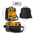 thumbnail image 2 of Defioc Sunflowers 7 Print Lunch Box for Men & Women, Insulated Lunch Bag Thickened Thermal Leakproof Lunch Tote Bag for Adult Office Travel Picnic, 2 of 8