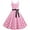 Pink, variant on IBTOM CASTLE Women Vintage Polka Dots Spaghetti Strap Dress 1950s Rockabilly Cocktail Tea Party Homecoming Swing Dresses M Black