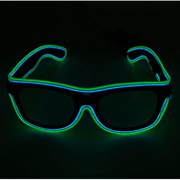 LINLIN LED Glasses, Light Up Rave Glasses LED Party Glasses Light Up Rave Glasses Battery LED Glasses for Halloween
