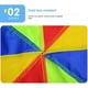 thumbnail image 3 of 3 Meters Kids Parachute Game, Rainbow Cloth Game Colorful Party Mat, 3 of 5