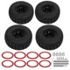 thumbnail image 1 of Estrela 4 neumáticos de goma de patrón plano 2.2 con llantas de plástico de 6 radios para coche Arrma Senton 1/10 RC, 1 of 8