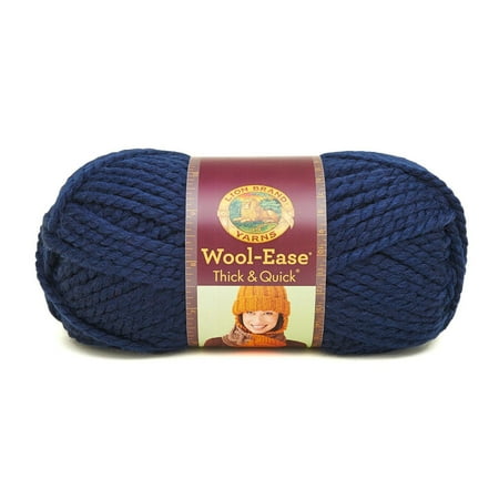 UPC: 0023032641102 | Lion Brand Yarns Wool Ease Thick & Quick Navy Yarn 1 Each