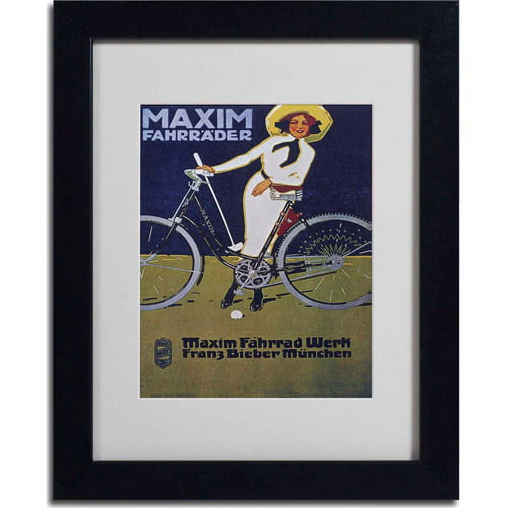 Matted art under acrylic in a black frame