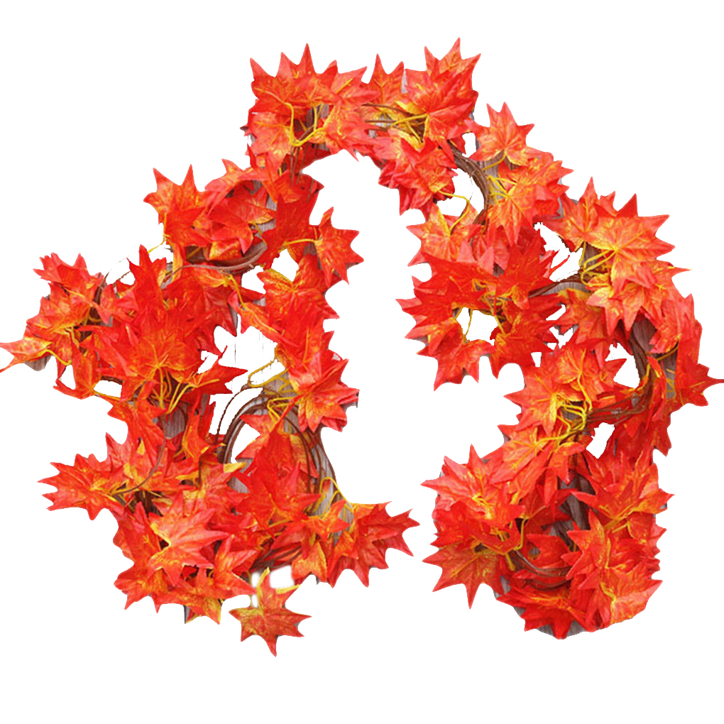 Artificial Maple Leaf Garland DIY Autumn Leaves Vine Fake Foliage
