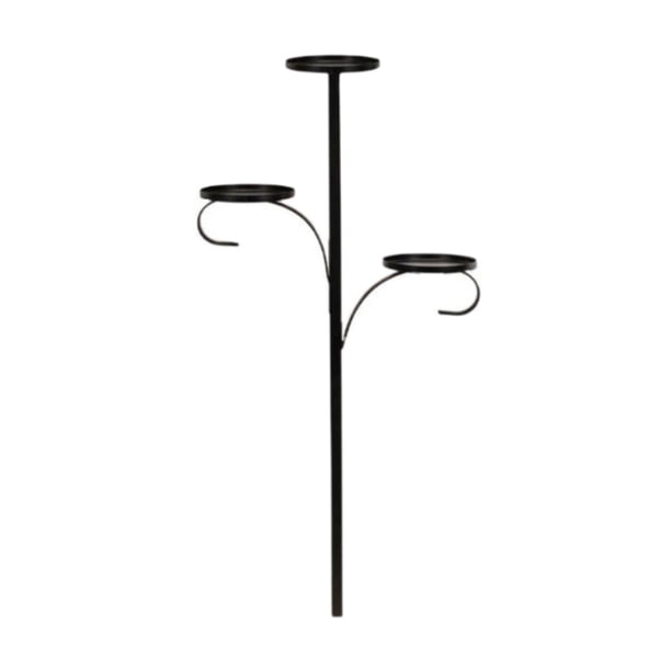 Candelabro con punta triple para de Navidad, base para exhibir velas, soporte para punta triple para de Navidad, decoración navideña para 90cm