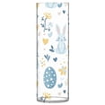 thumbnail image 2 of Plastic Vase 11.8"×3.9" Translucent Cylinder Vase Durable Flower Vase Storage Bottle for Modern Home Wedding Decor Blue Easter Bunnies and Eggs, 2 of 6
