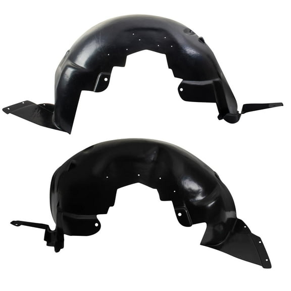 TRQ Front Inner Fender Liner Set Fits Select 2007-2010 Saturn Sky GM1248220 GM1248221 GM1249220 GM1249221