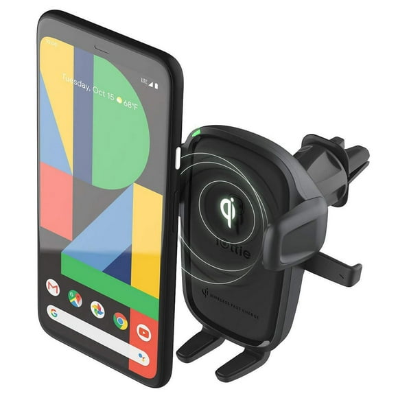 iOttie Easy One Touch 2 Wireless Charging Air Vent & CD Combo Phone Mount - Black