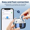 thumbnail image 2 of VEATOOL Bluetooth Headphones True Wireless Earbuds 65H Playback Power Display Earphones with Wireless Charging Case IPX7 Waterproof in-Ear Earbuds with Mic for TV Smart Phone Computer Laptop, 2 of 8