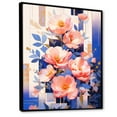 thumbnail image 2 of Designart "The Serenity Of Peonies" Peony Floater Framed Canvas Wall Art, 2 of 5