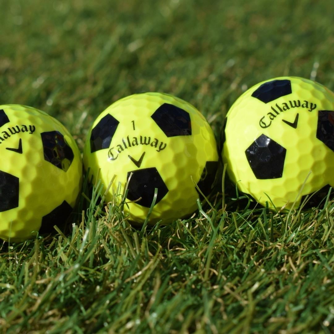 Glorious Golfers Recycled Callaway Chrome Soft Truvis Soccer Ball