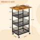 thumbnail image 4 of Carro de Cocina con Microondas ThreeHio de 4 Niveles con Ruedas, 4 of 7