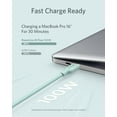 thumbnail image 3 of Anker Powerline III Flow 3' USB C to USB C Cable, Green, 3 of 7