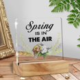 thumbnail image 7 of Spring In The Air Desk Decor,Spring is in The Air Acrylic Plaque Sign with Wooden Stand Table Desk Decor for Farmhouse Home Office Kitchen Tabletop Decor 4x4 Inch, 7 of 7