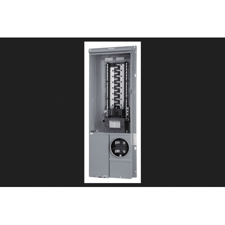 Square D By Schneider Electric SC3040M200PS 200-Amp Combination Meter Socket/Load Center