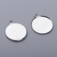 thumbnail image 4 of Joyas de cabujón en blanco 24pcs DIY Collar Colgante Bandejas Base Ajuste Bisel en Cabujón pieza, 4 of 9