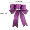 thumbnail image 7 of Meixinggu Christmas Tree Ornament Decorations Big Bow-Knot 9.84'' 10 Pcs Set (Purple), 7 of 7