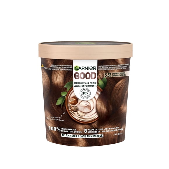 Garnier GOOD, Permanent Hair Dye, 100% Grey Coverage, No Ammonia, 1 unit