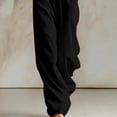 thumbnail image 7 of QQZ Wide Leg Hooded Jumpsuit For Women, Zip Front Elastic Waist Corduroy Casual Jumpsuit For Loungewear Vacation Daily Wear, 7 of 7